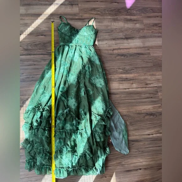 Green Floral Cottagecore Etheral Forest Fairy Vibes Formal Dress – NWT - Picture 10 of 11